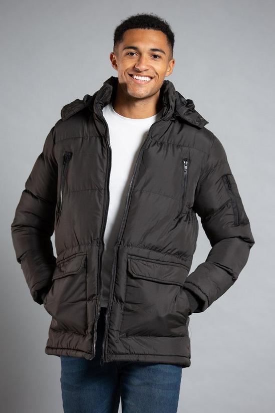 French Connection Hooded Padded Parka Jacket 1