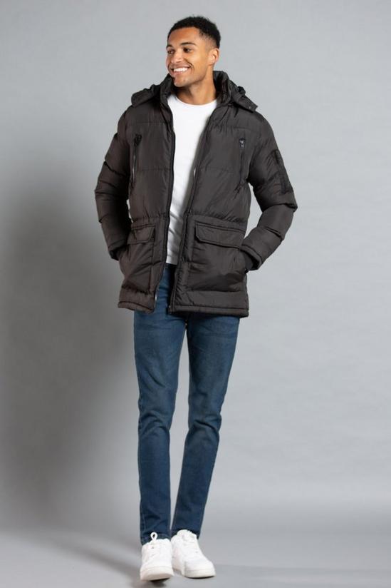 French Connection Hooded Padded Parka Jacket 3