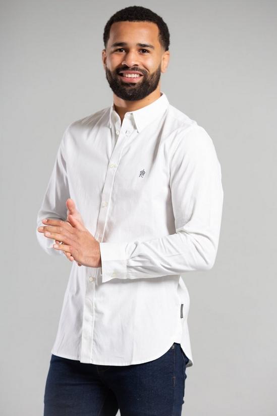 French Connection Cotton Long Sleeve Oxford Shirt 1