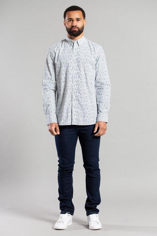 French Connection Cotton Long Sleeve Floral Shirt 3