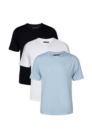 Product 3 Pack Cotton Blend T-Shirts Blue