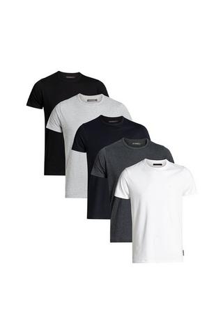 Product 5 Pack Cotton Blend T-Shirts Black