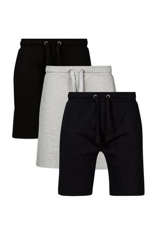 Product 3 Pack Cotton Blend Jersey Shorts Black
