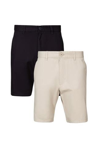 Product 2 Pack Cotton Chino Shorts Navy