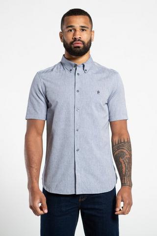 Product Cotton Short Sleeve Oxford Shirt Blue