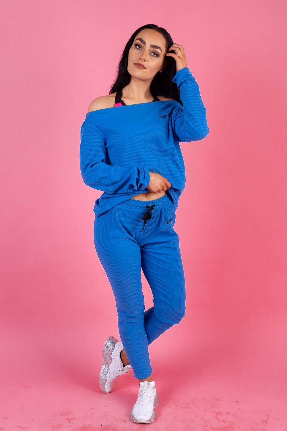 BeReal Women's 'Grace' Loungewear Set|Size: L|blue