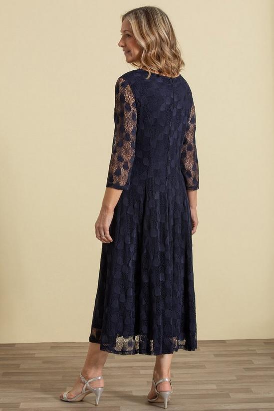 Anna Rose Panelled Lace Midi Dress 3