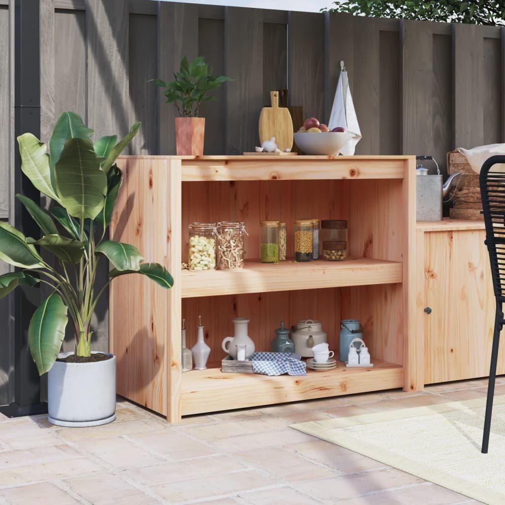 Outdoor Kitchen Cabinet 106x55x92 cm Solid Wood Pine