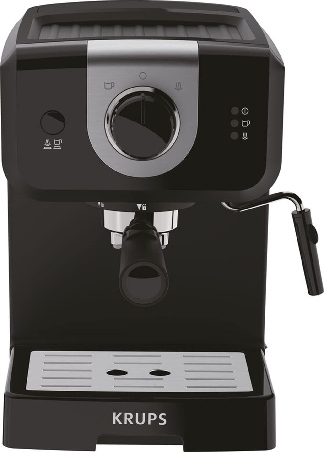 Krups Opio Steam and Pump XP320840 Espresso Coffee Machine - Black