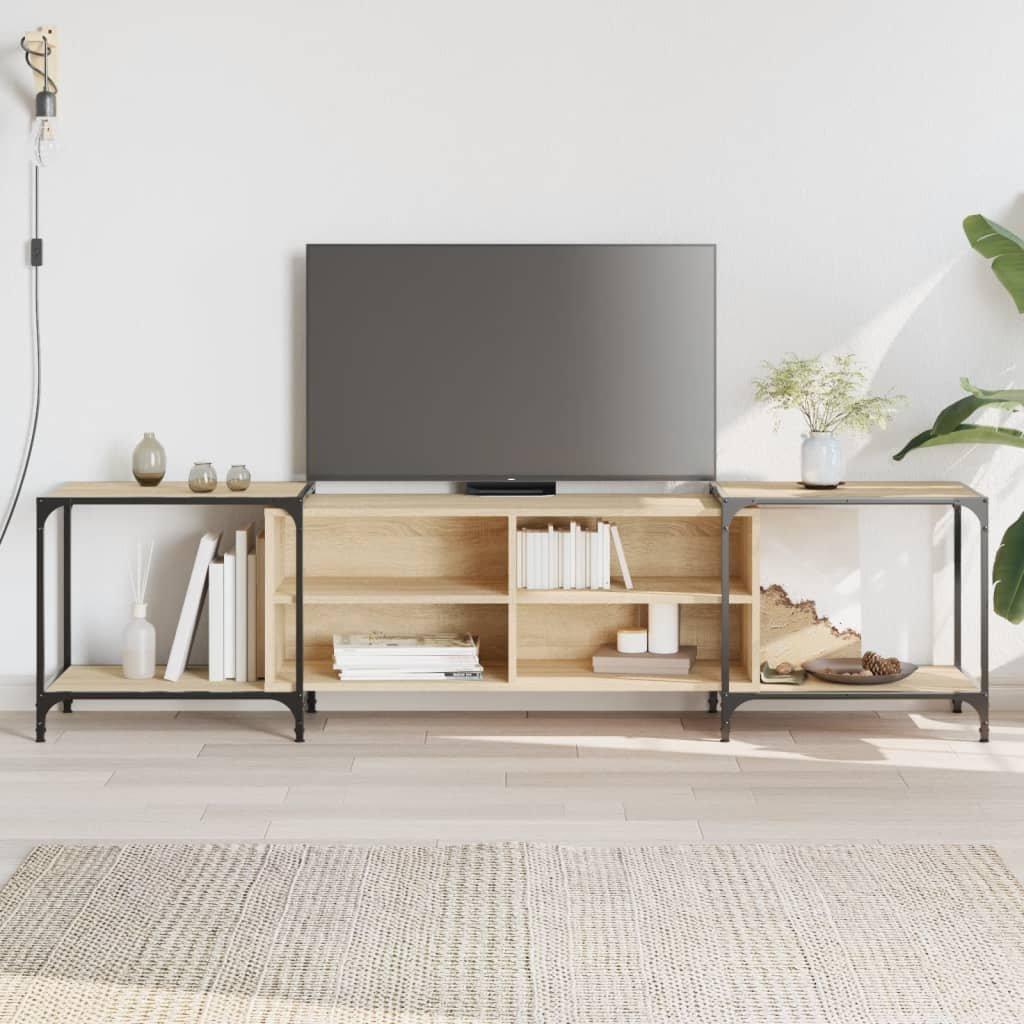 TV Cabinet Sonoma Oak 203x37x50 cm Engineered Wood
