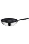 Tefal 'Jamie Oliver' Quick And Easy Stainless Steel Wok 28cm thumbnail 2