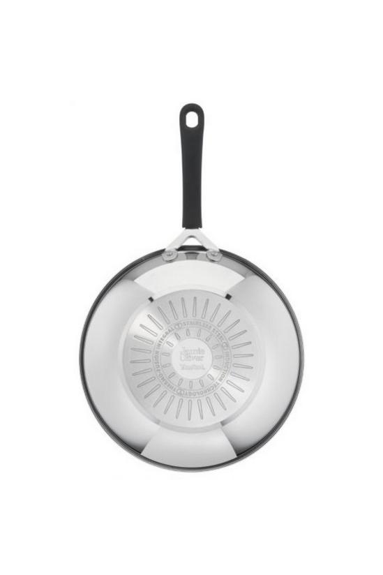 Tefal 'Jamie Oliver' Quick And Easy Stainless Steel Wok 28cm 3