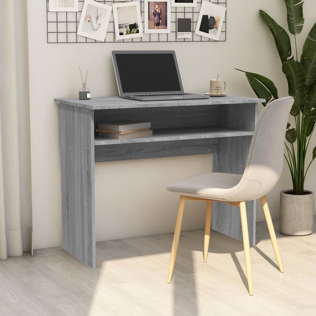 Desk Grey Sonoma 90x50x74 cm Engineered Wood