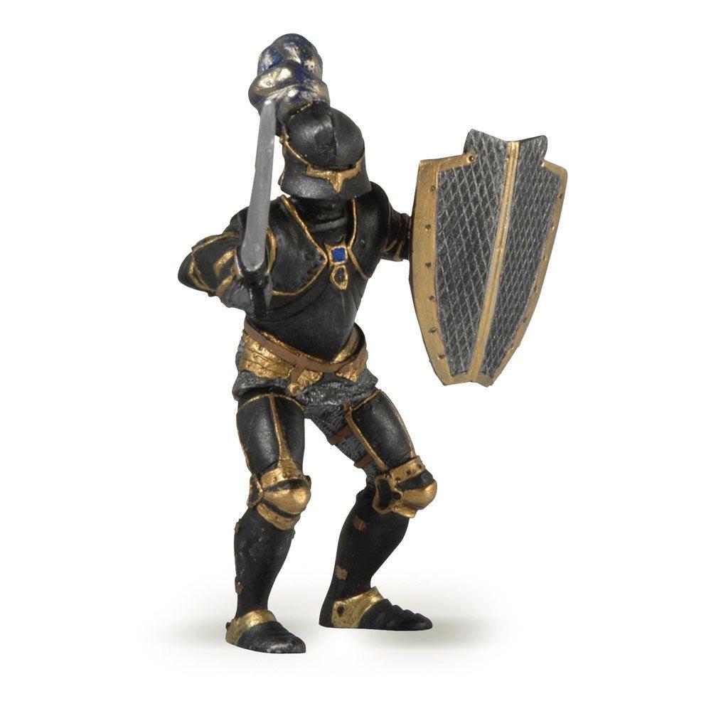 Fantasy World Knight in Black Armour Toy Figure, Three Years or Above, Black/Gold (39275)