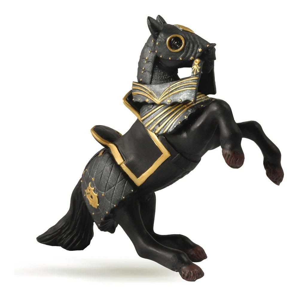 Fantasy World Horse in Black Armour Toy Figure, Three Years or Above, Black/Gold (39276)