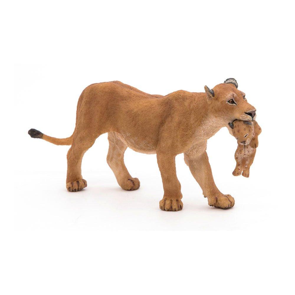Wild Animal Kingdom Lioness with Cub Toy Figure, Three Years or Above, Tan (50043)