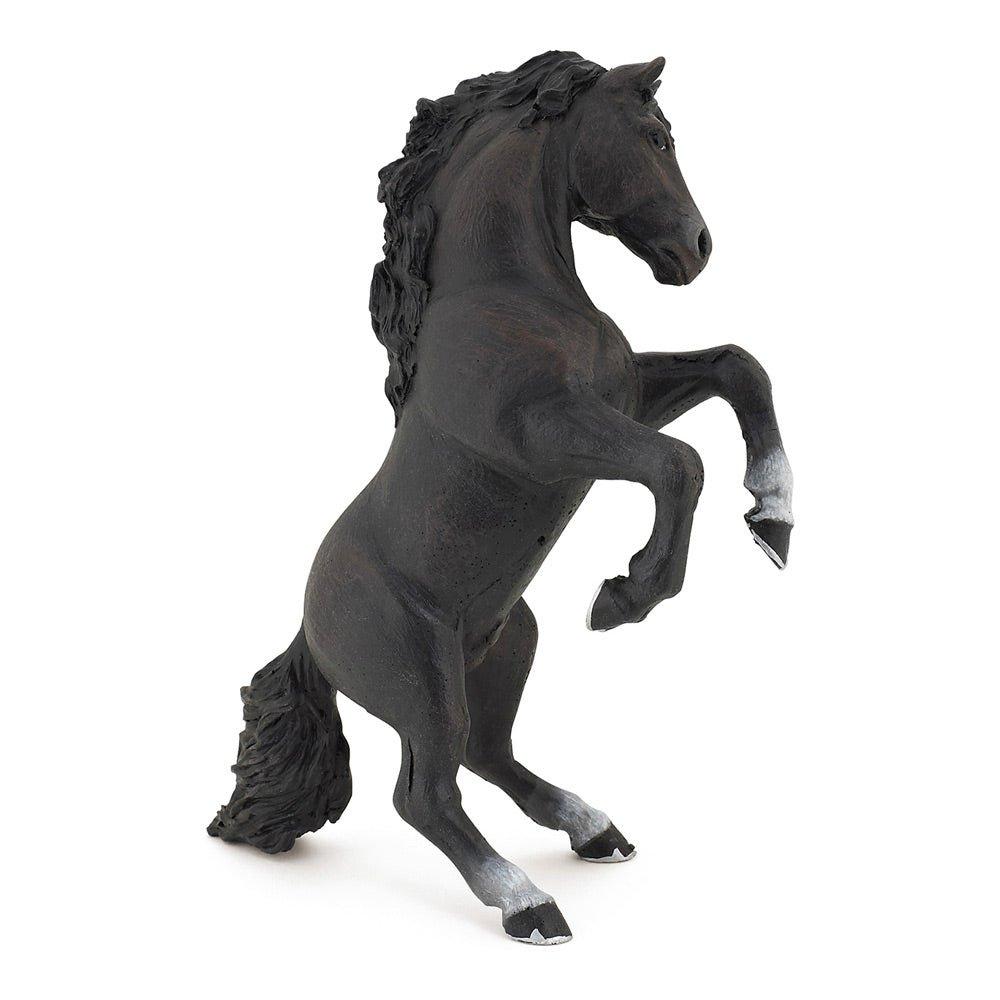 Horse and Ponies Black Reared Up Horse Toy Figure, Three Years or Above, Black (51522)