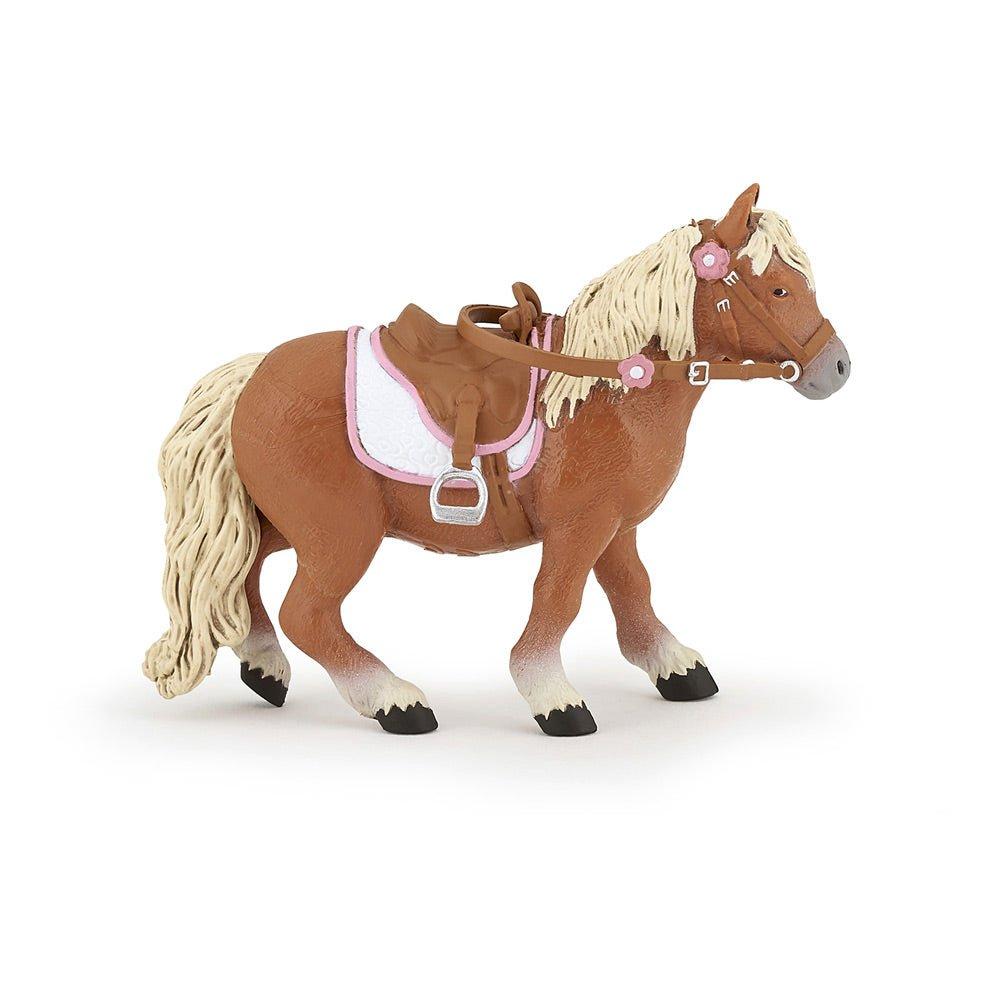 Horses and Ponies Shetland Pony with Saddle Toy Figure (51559)