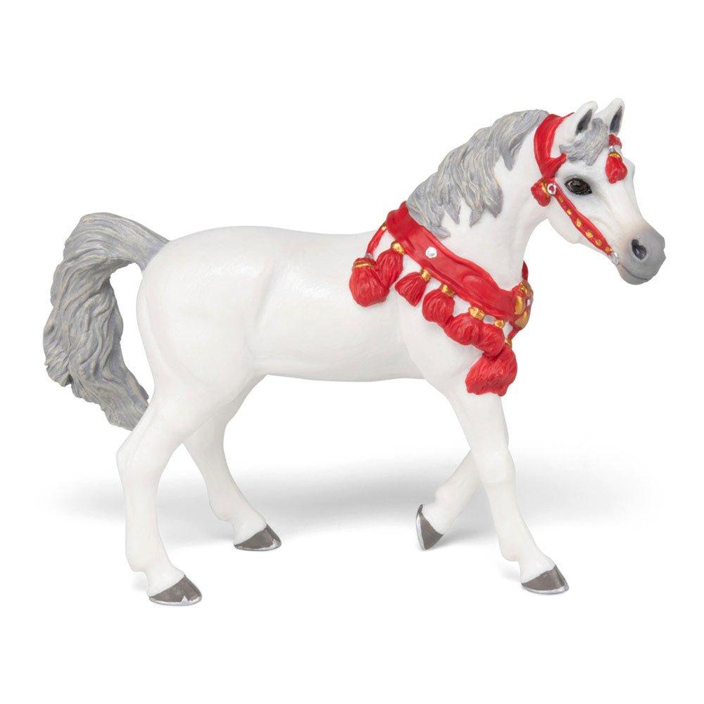 Horses and Ponies White Arabian Horse in Parade Dress Toy Figure (51568)