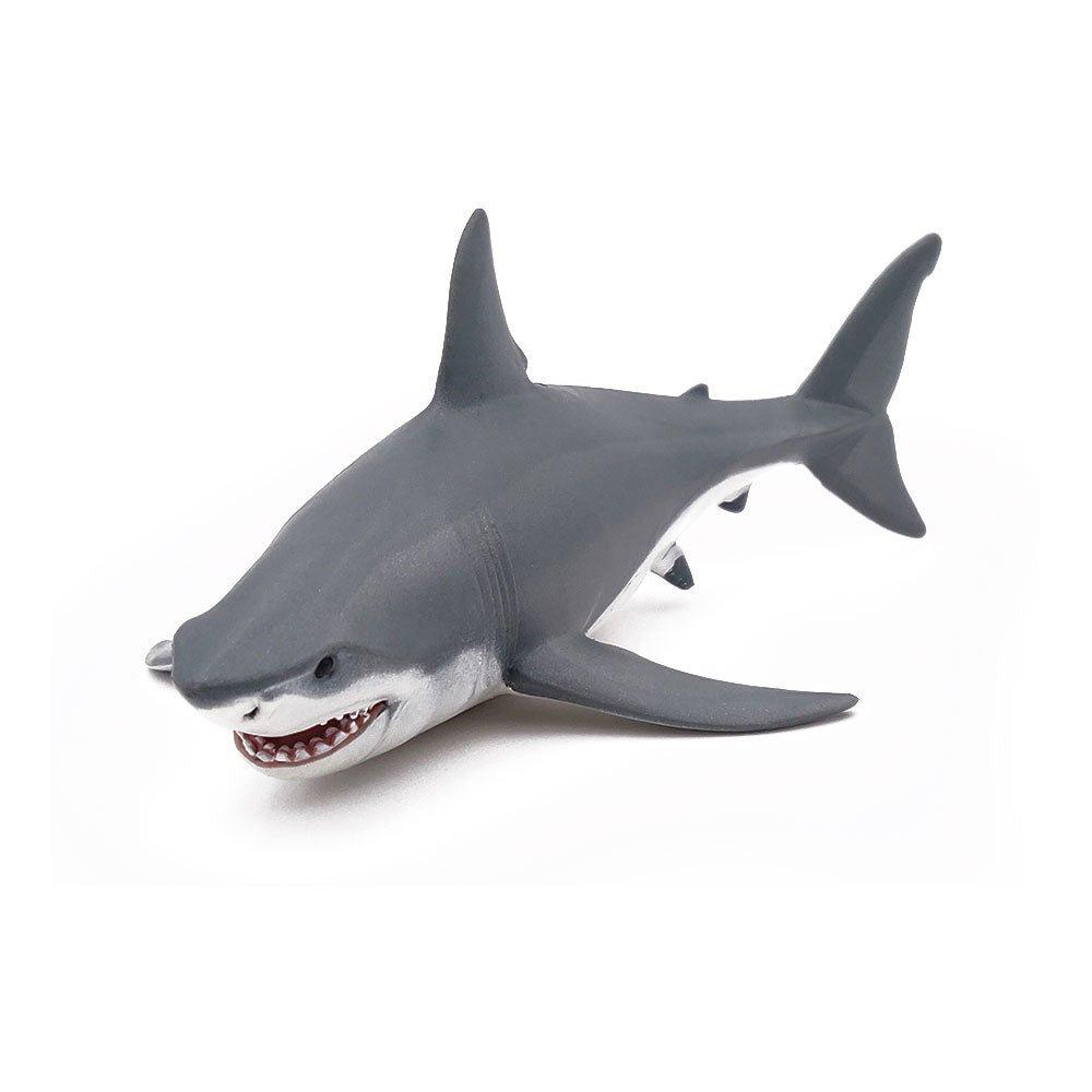 Marine Life White Shark Toy Figure, Three Years or Above, Grey (56002)
