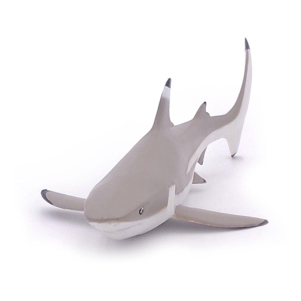 Marine Life Blacktip Reef Shark Toy Figure, Three Years or Above, Grey/White (56034)