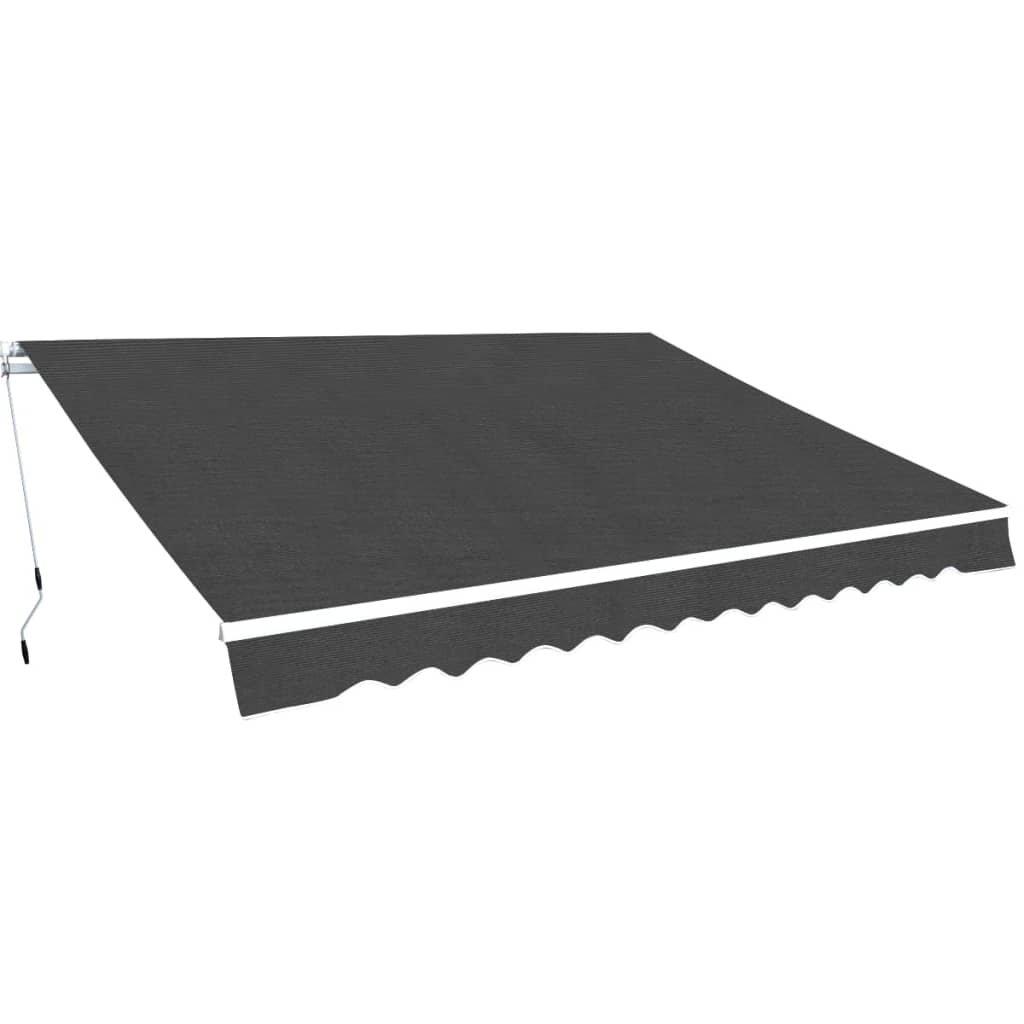 Folding Awning Manual Operated 350 cm Anthracite