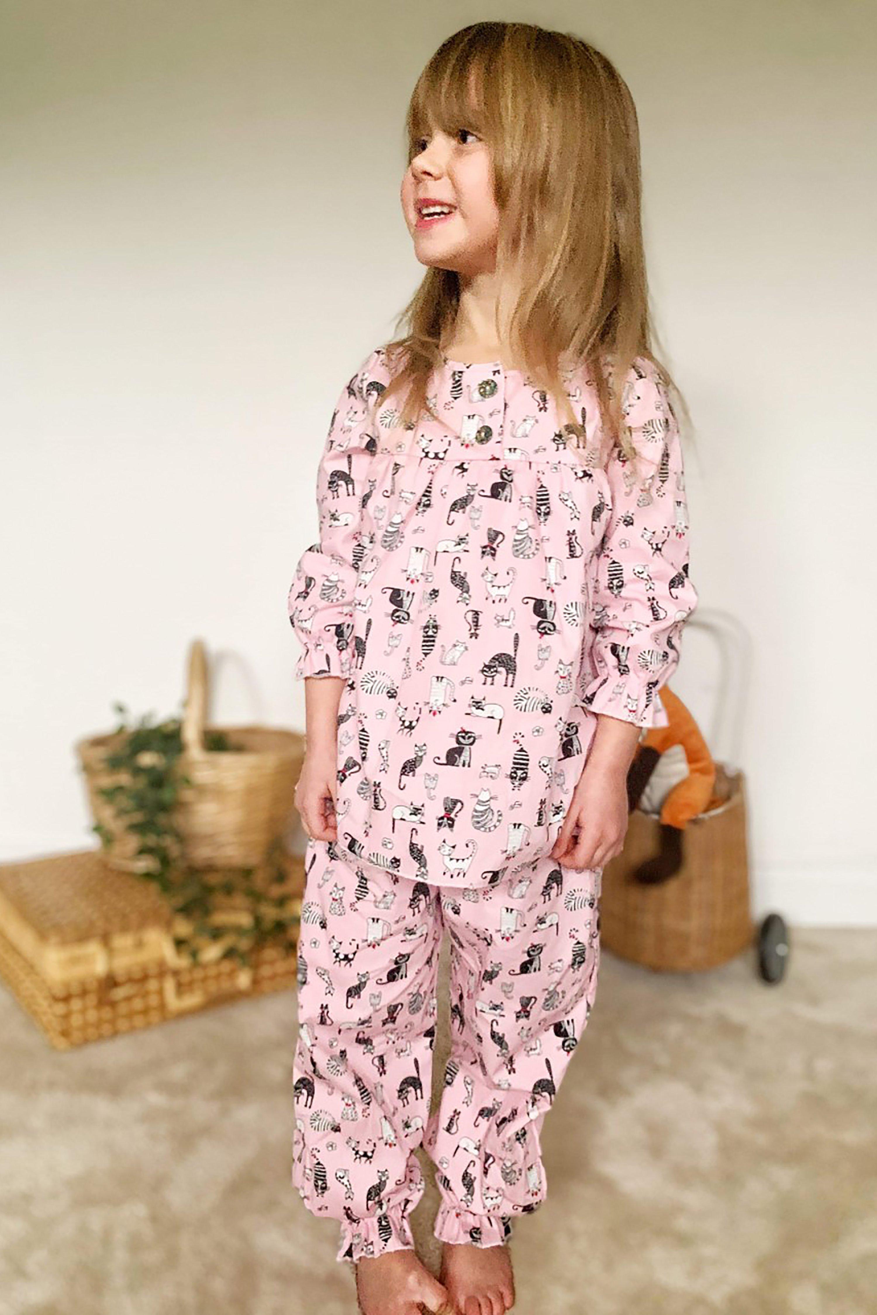 Crazy Cat Cotton Pyjama Set