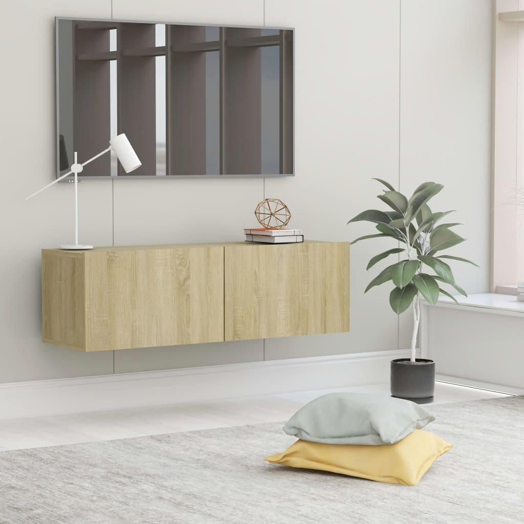 TV Cabinet Sonoma Oak 100x30x30 cm Engineered Wood