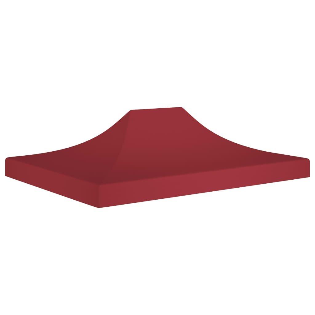 Party Tent Roof 4x3 m Burgundy 270 g/mA2