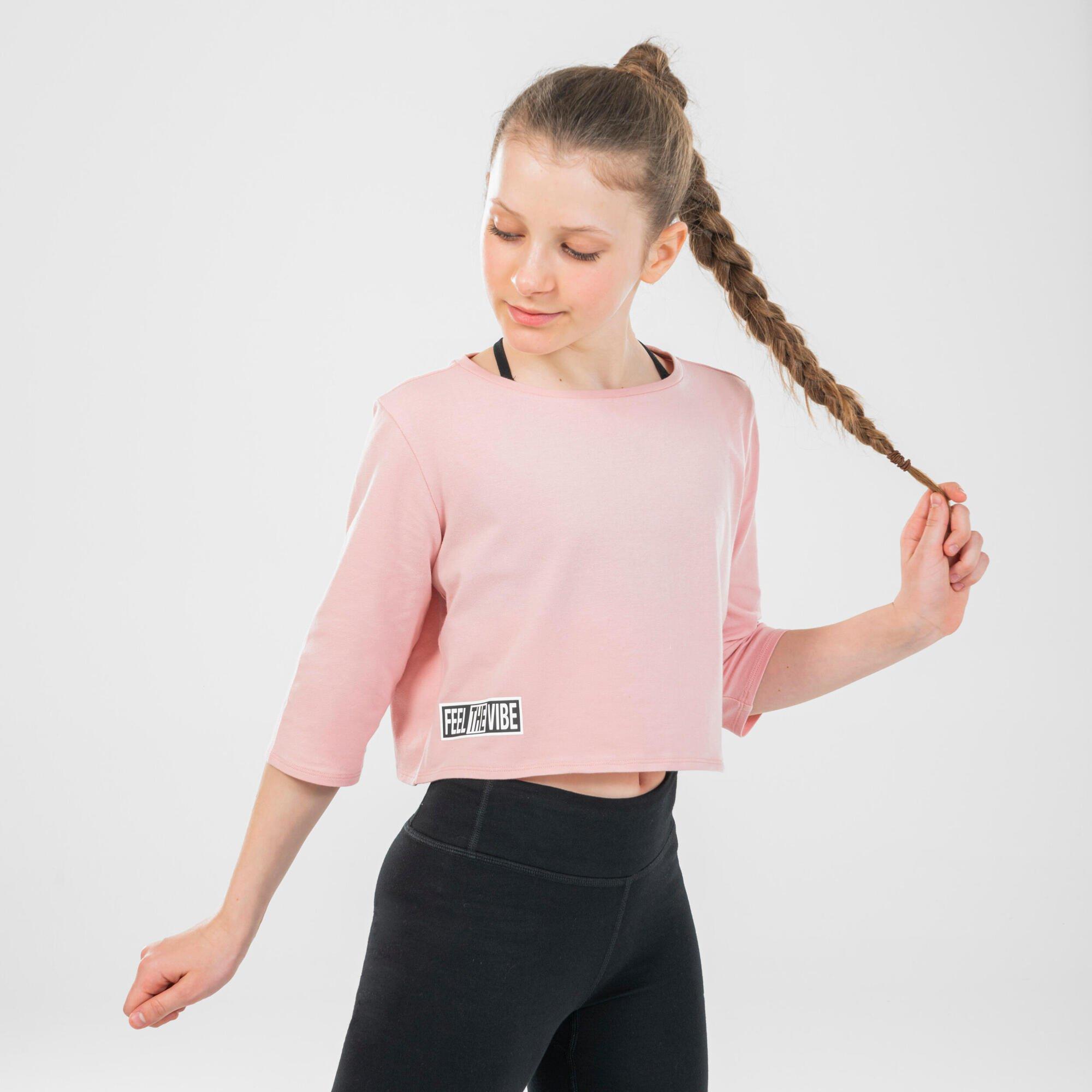 Decathlon Girls’ Modern Dance Cropped T-Shirt