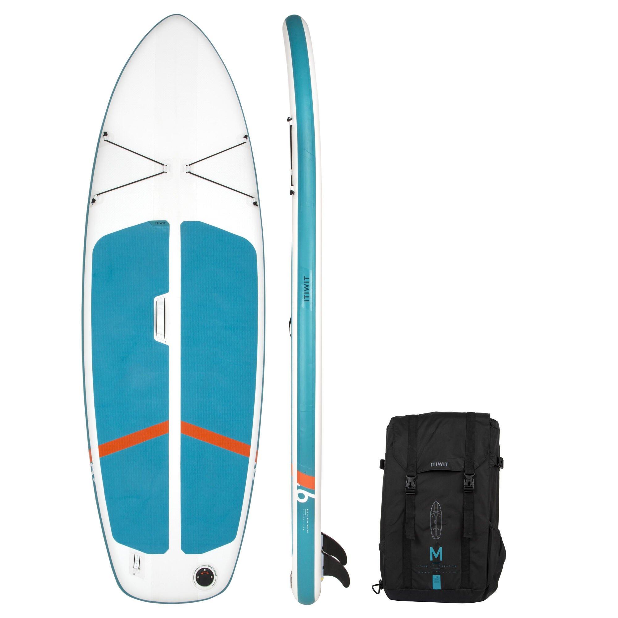 Decathlon 100 Compact 9Ft (M) Inflatable Sd-Up Paddleboard -And(80Kg