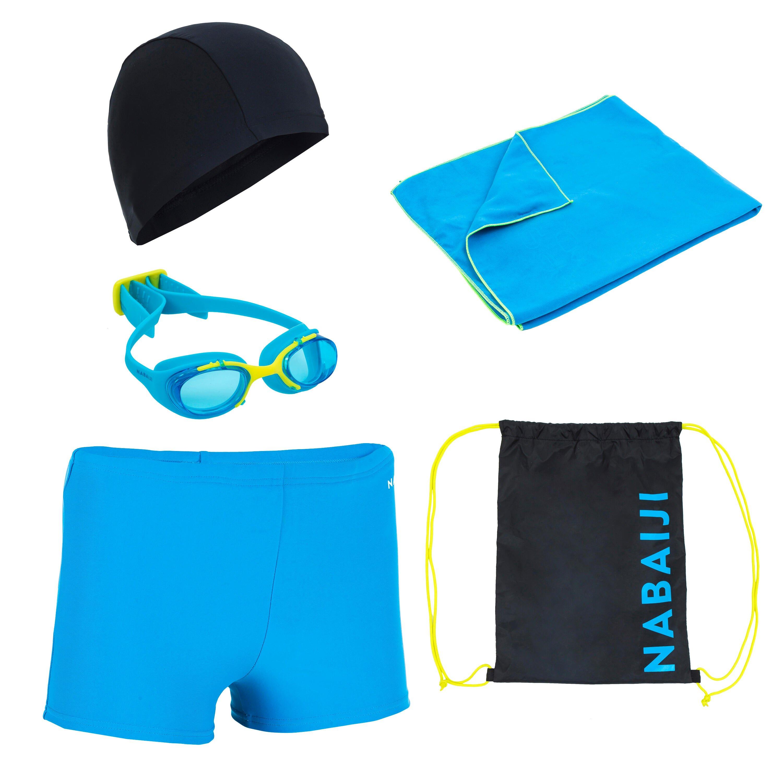 Decathlon Start 100 Swimming Set - /Bag, Cap, Boxers, Goggles, Towel