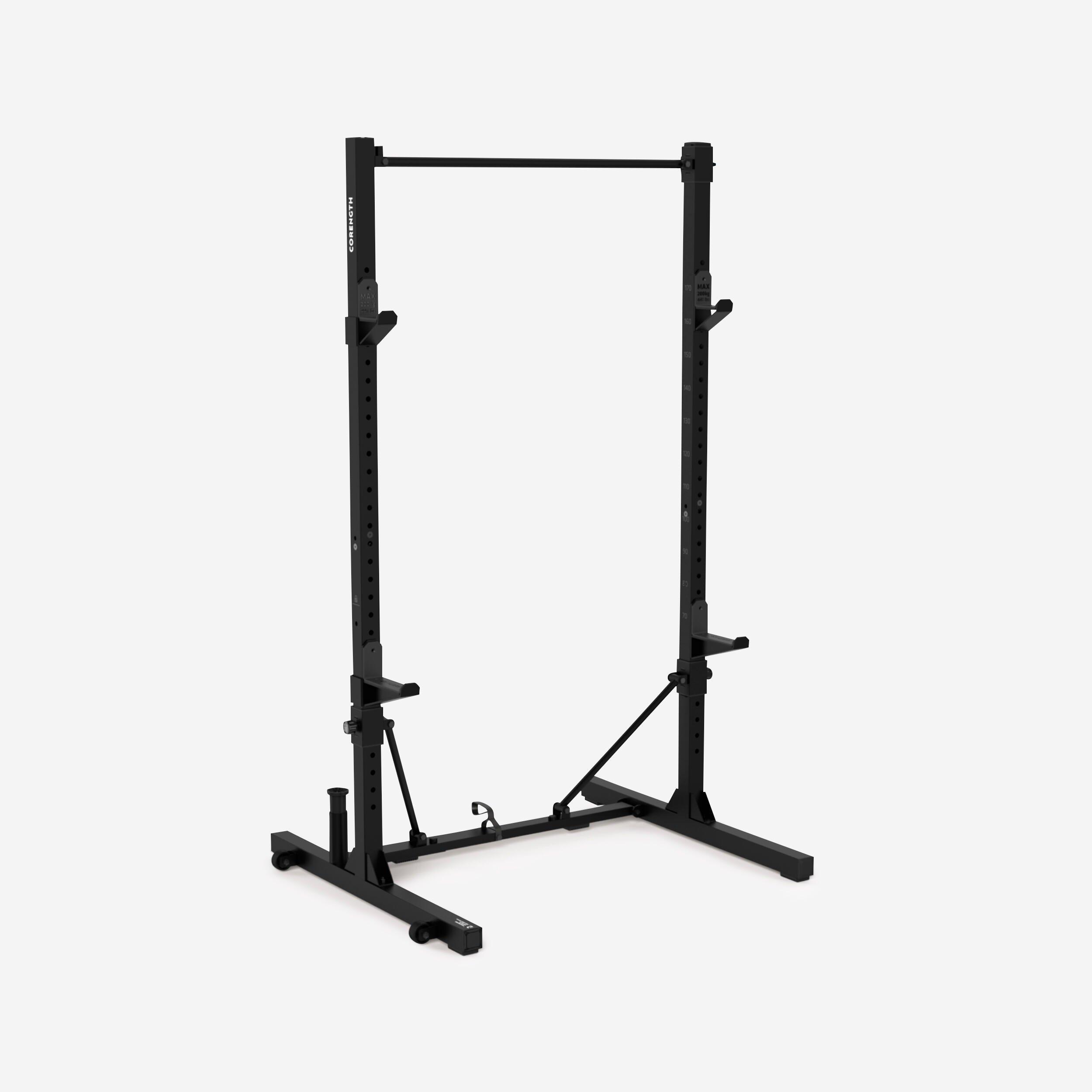 Decathlon Fold-Down/Retracting Compact Weight Training Rack For Squats And Pull-Ups