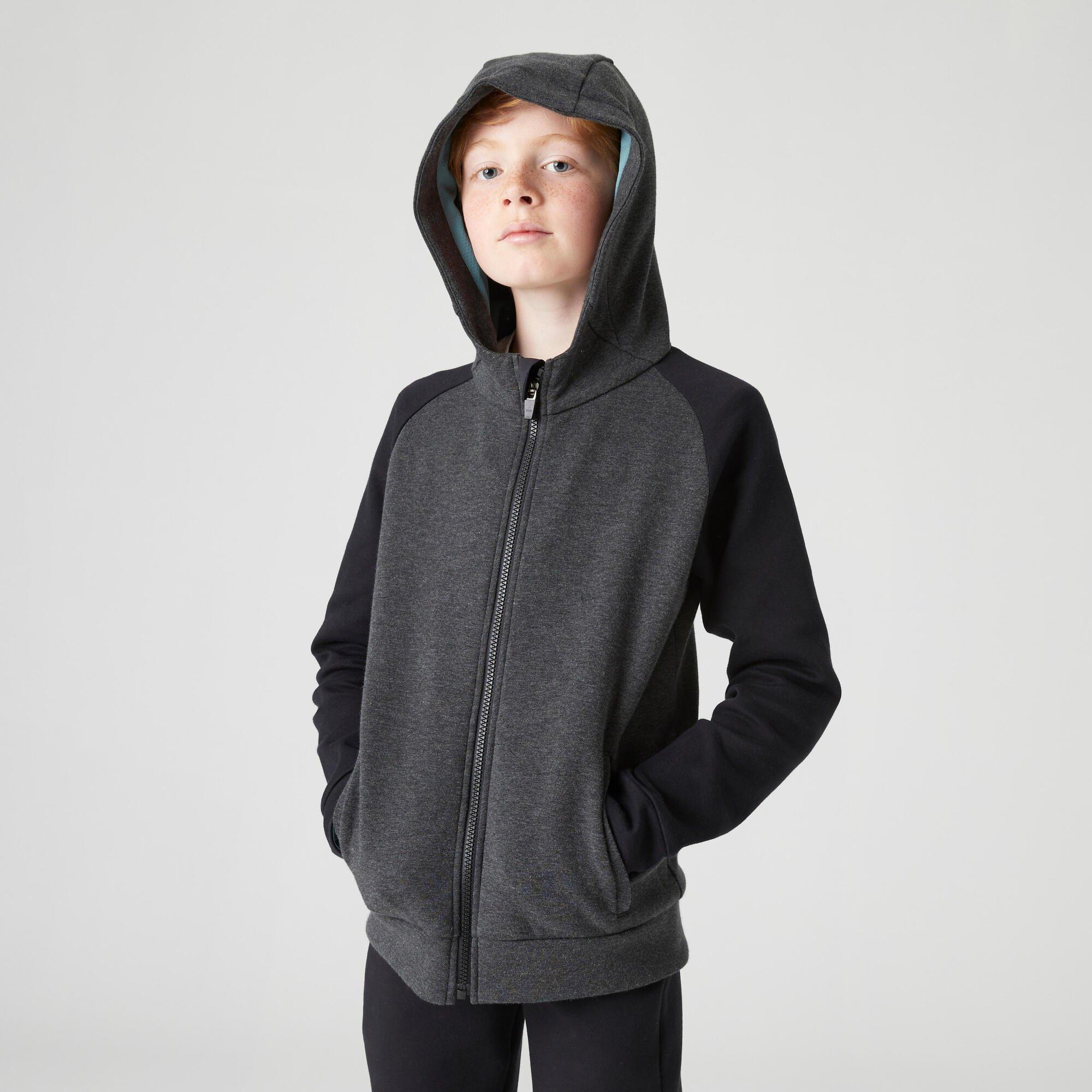Hoodies & Sweatshirts | Decathlon Breathable Cotton Zip-Up Hoodie 900 ...