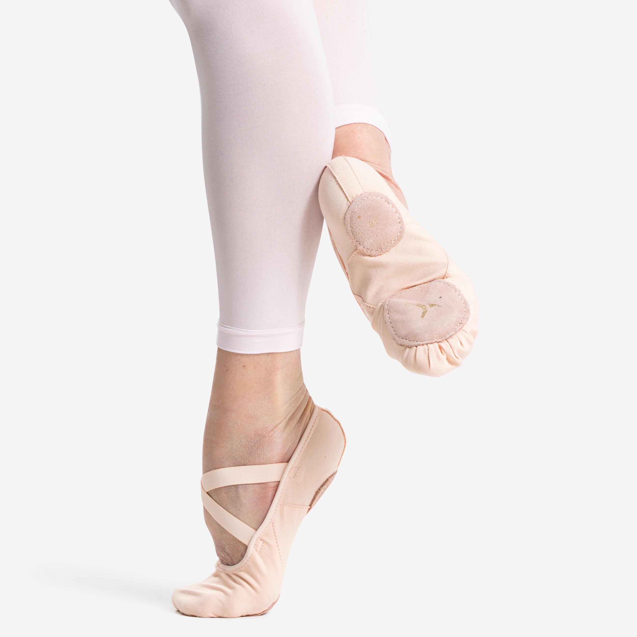 Decathlon Split-Sole Stretch Canvas Demi-Pointe Ballet Shoes
