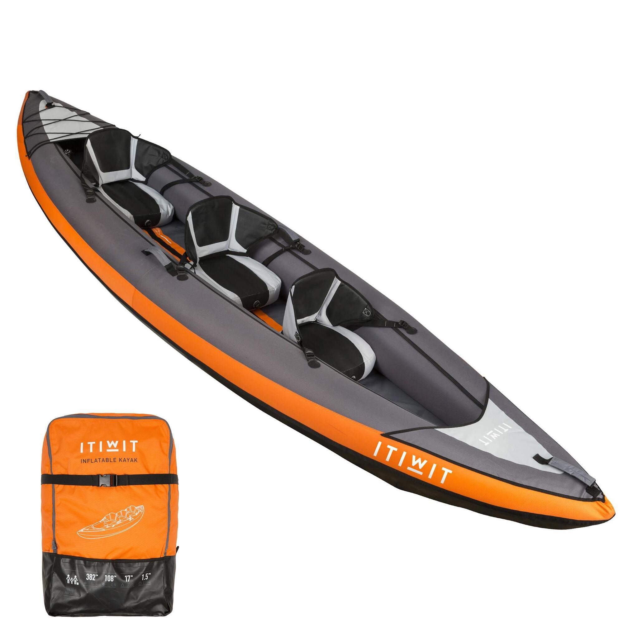 Decathlon 100 2/3 Person Touring Inflatable Kayak