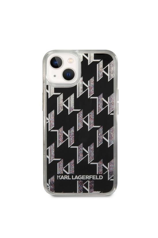 Karl Lagerfeld Monogram Liquid Glitter Phone Case 3