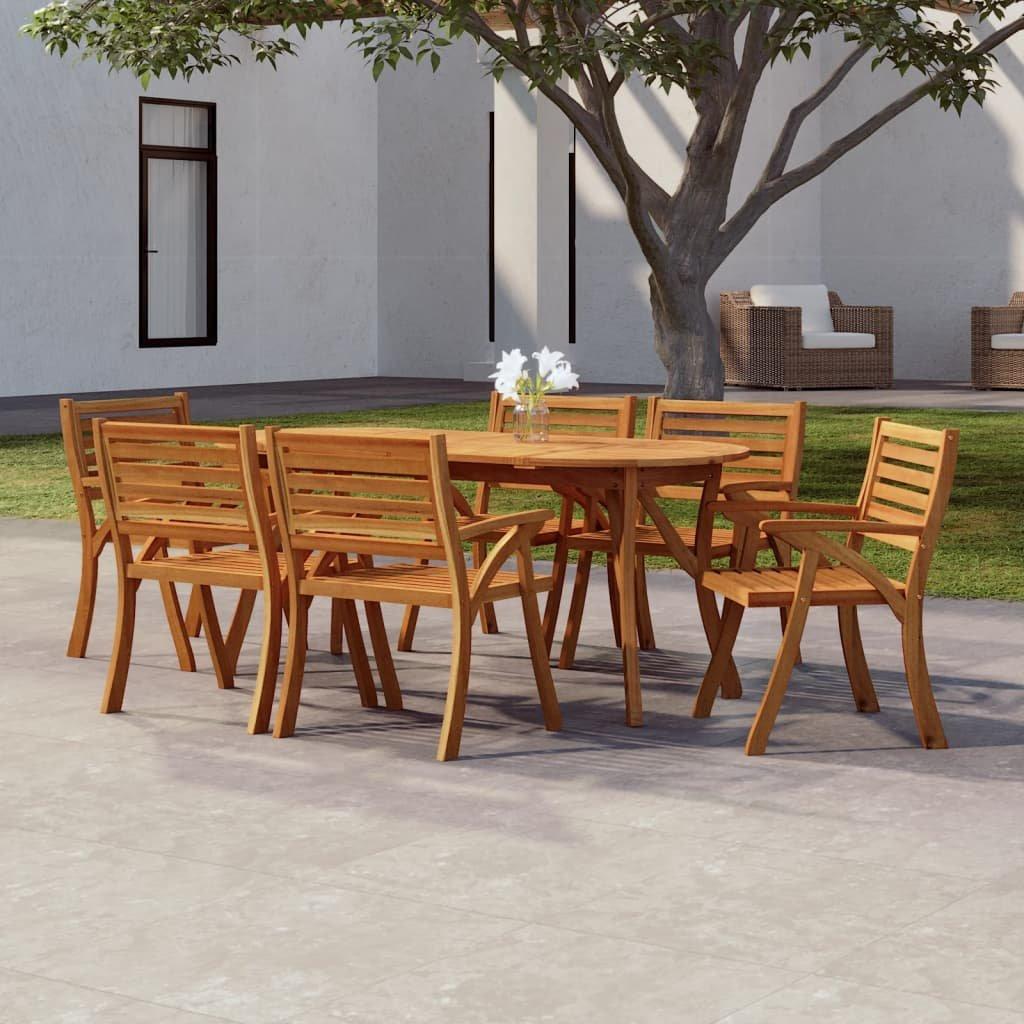 Garden Table 200x90x75 cm Solid Wood Acacia