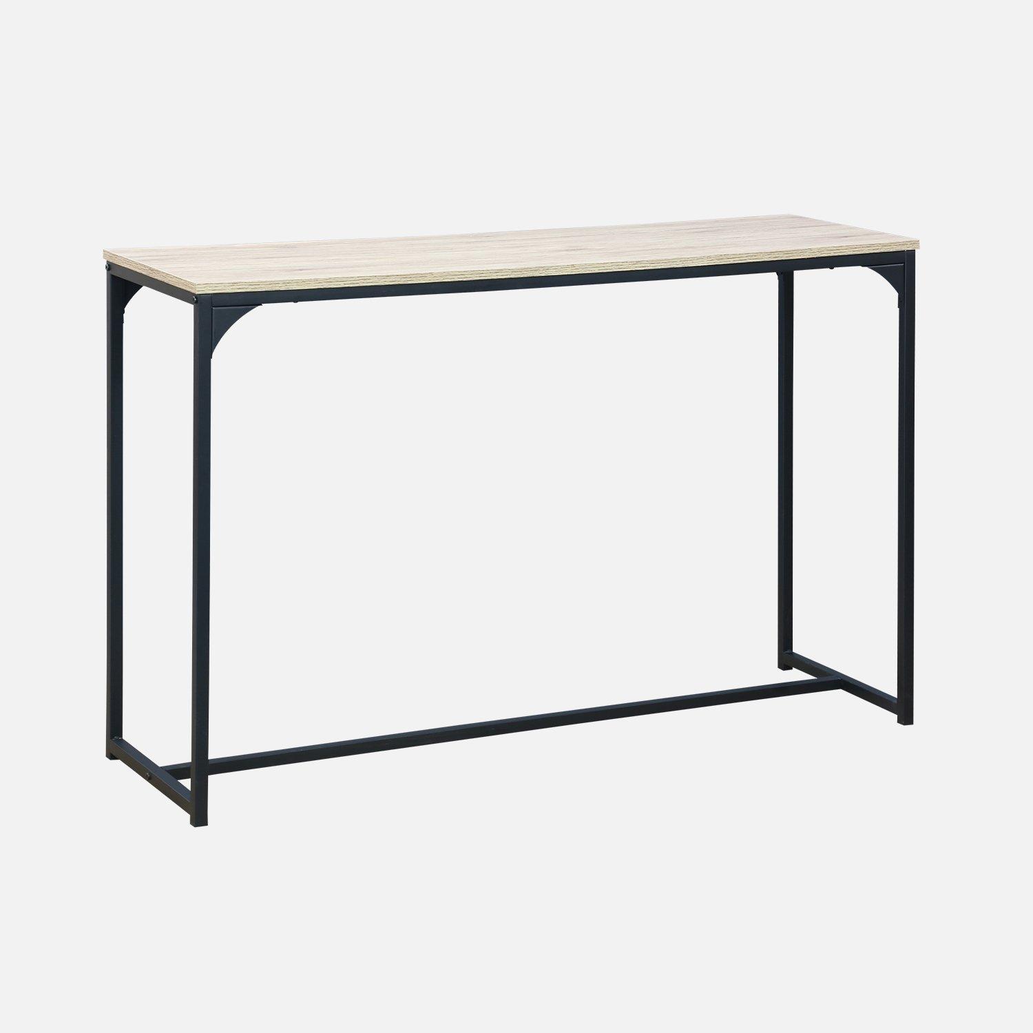 Metal And Wood-effect Console Table