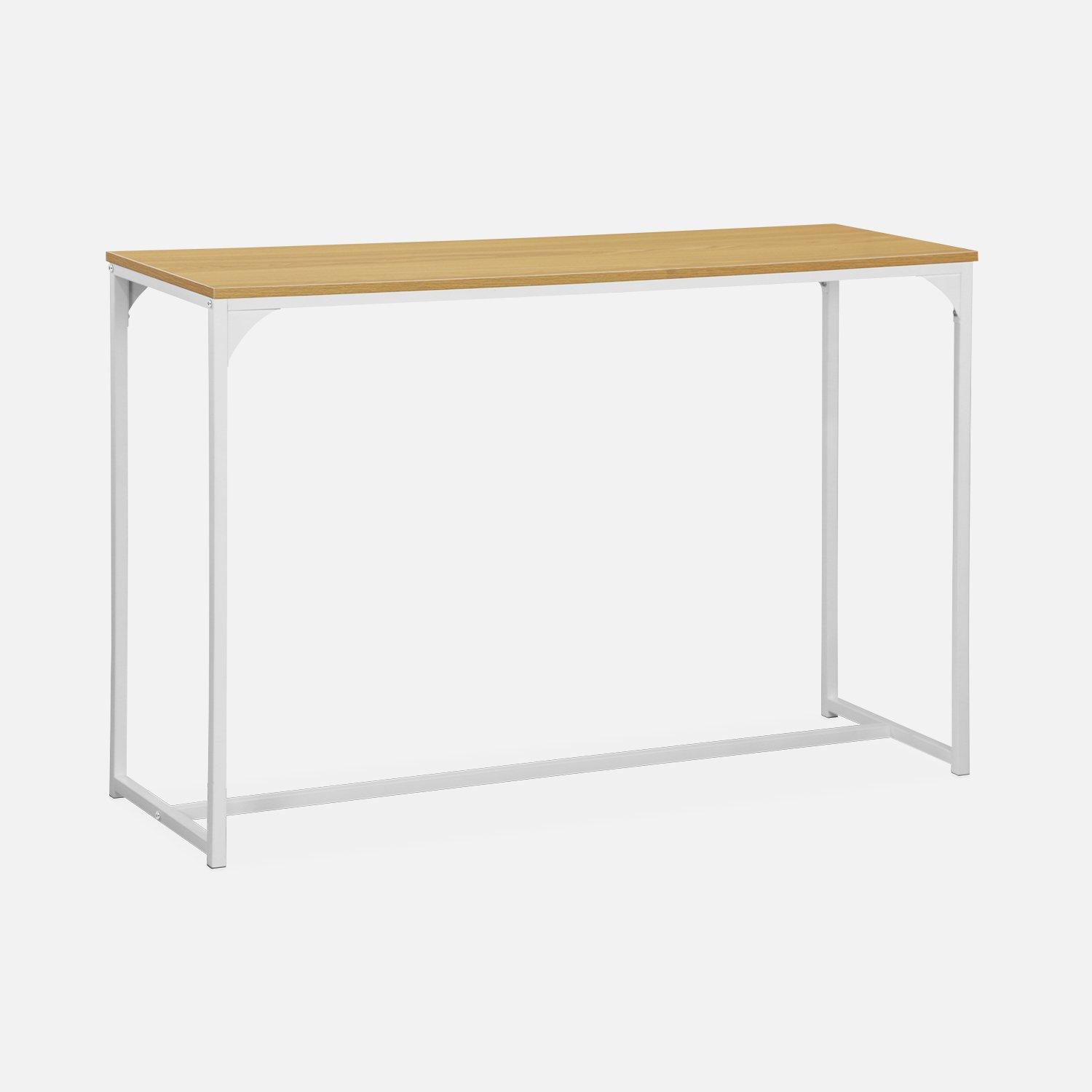 Metal And Wood-effect Console Table