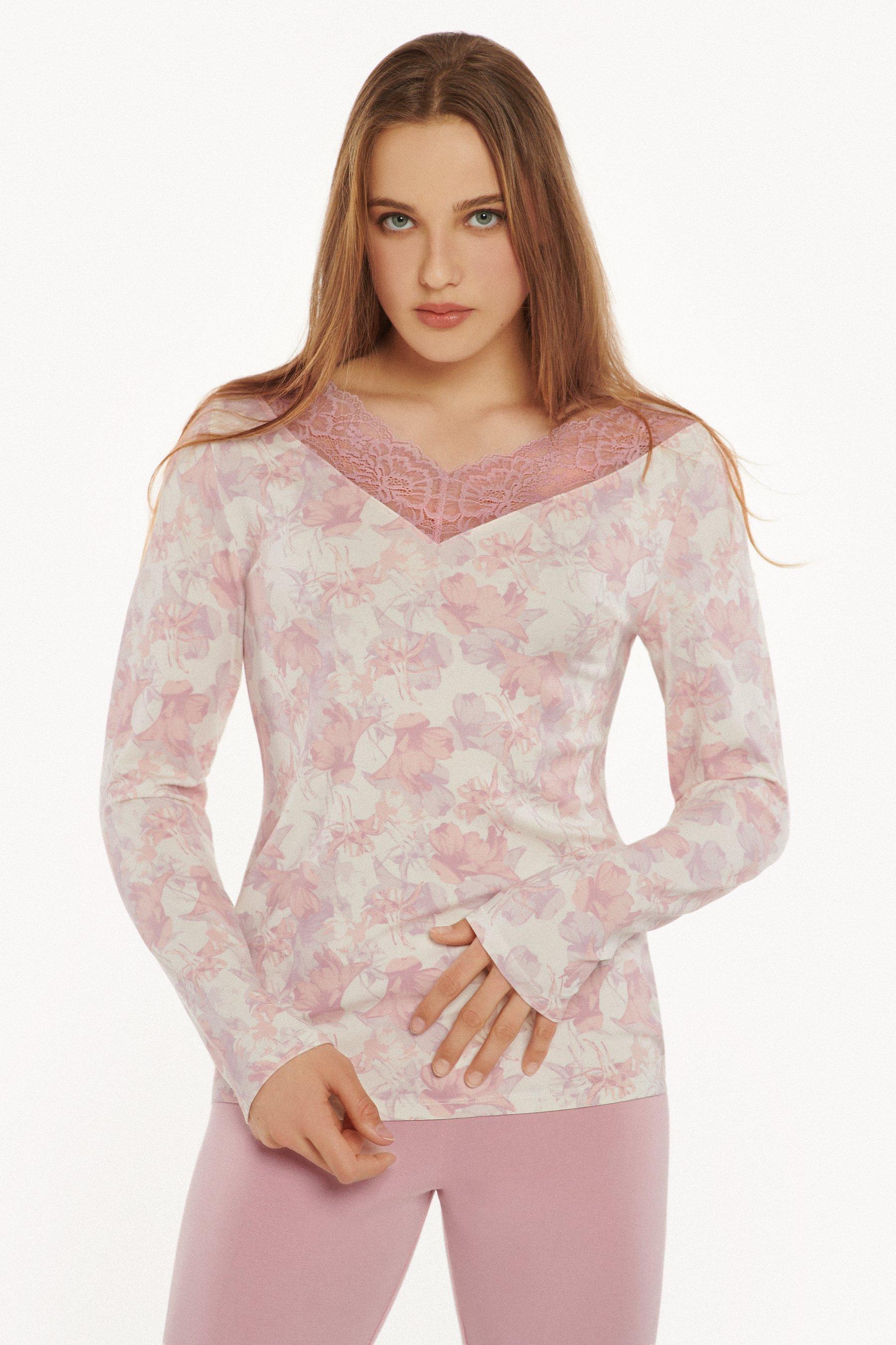 'Isabelle' Long Sleeve Modal Pyjama Top
