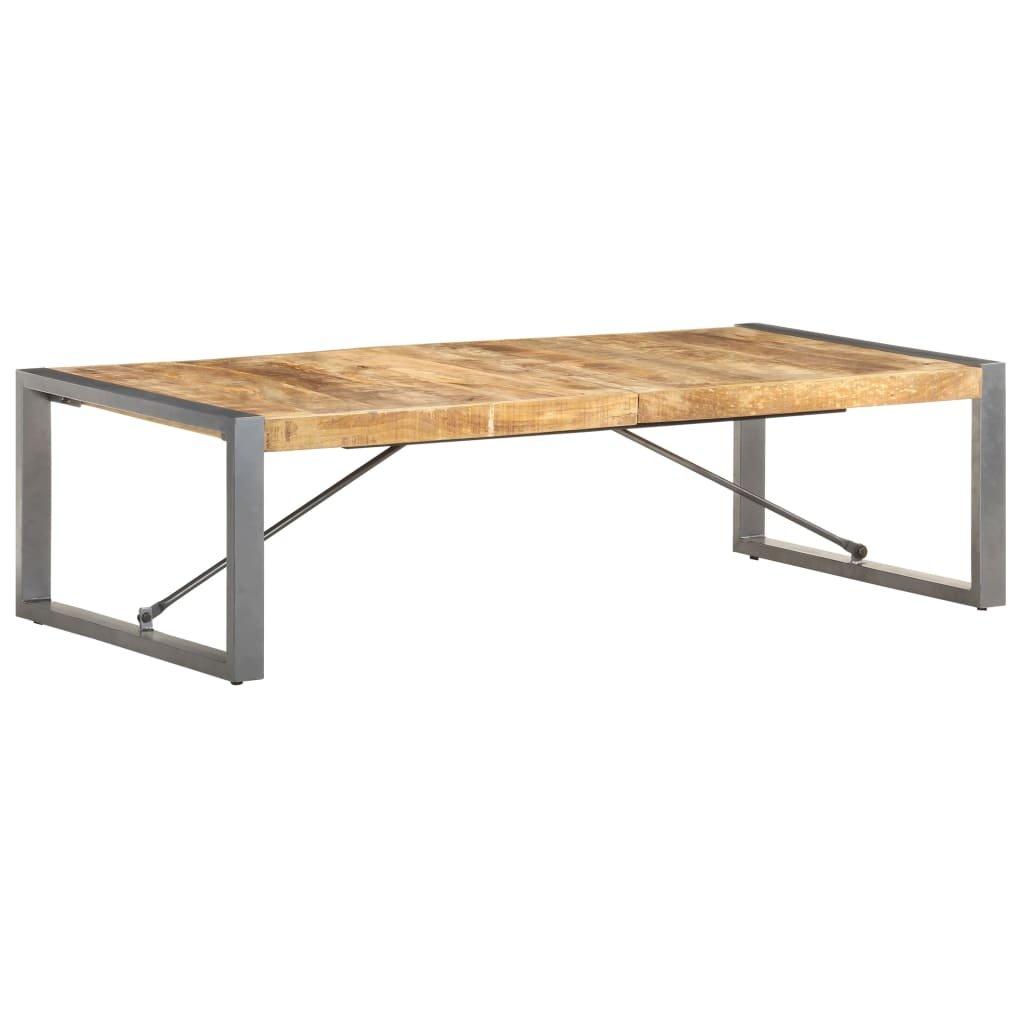 Coffee Table 140x70x40 cm Rough Mango Wood