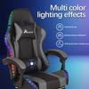 Alivio LED Leather Grey Gaming Chair RGB Lights thumbnail 2