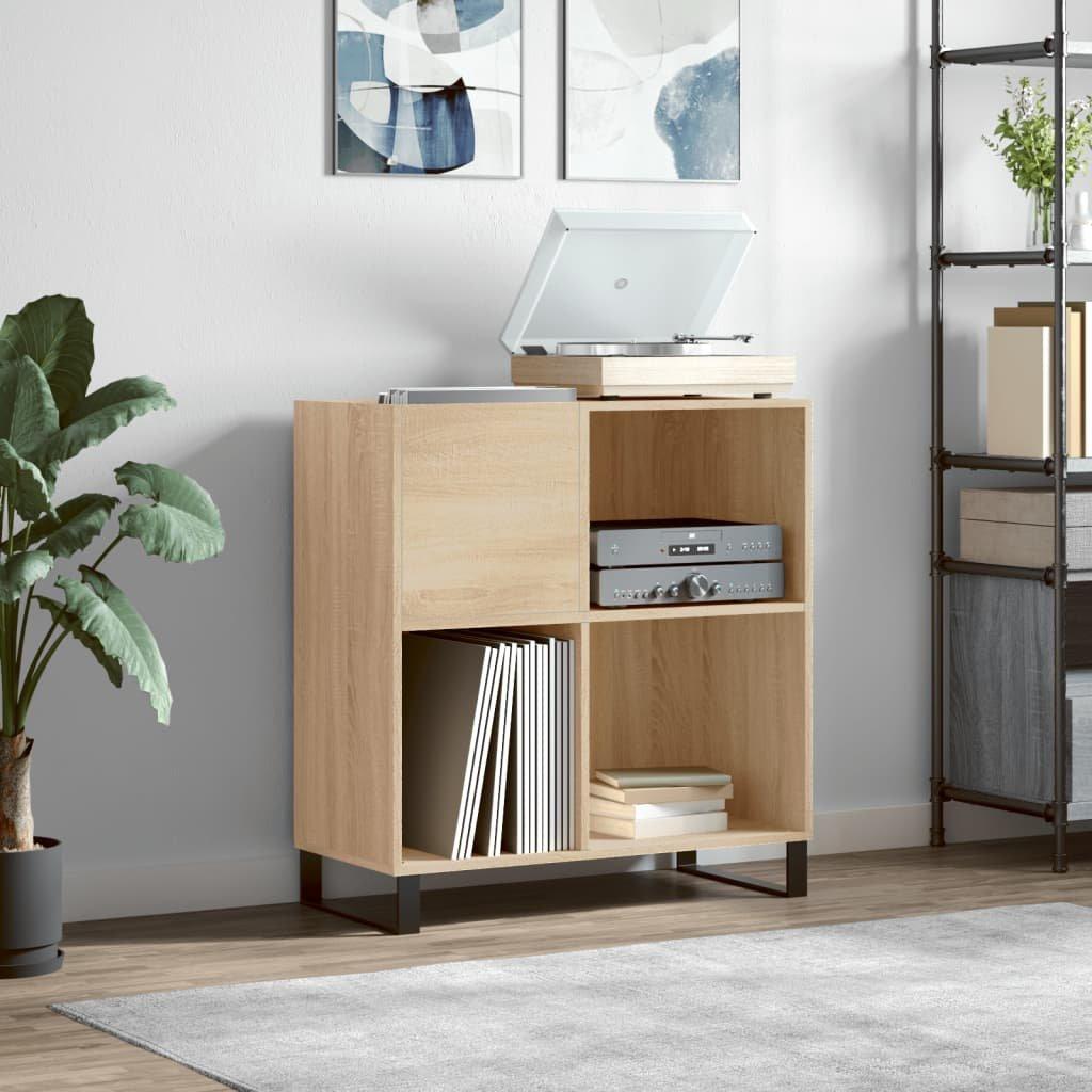 Record Cabinet Sonoma Oak 84.5x38x89 cm Engineered Wood