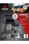 Landmann Vinson 200 Smoker Barbecue - Black thumbnail 4