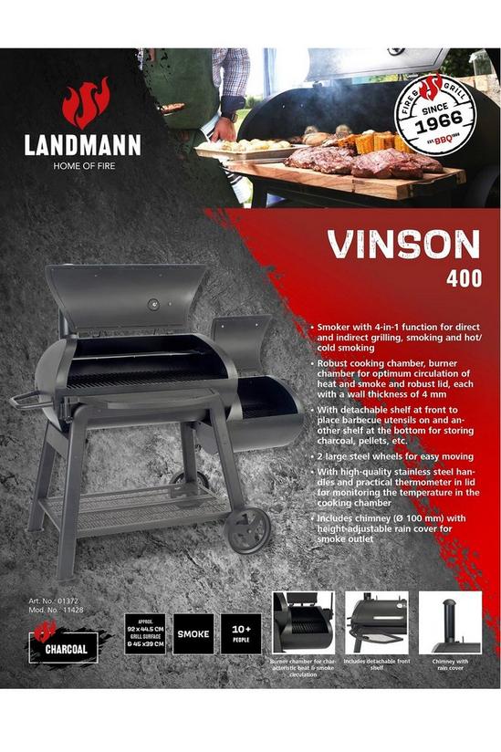 Landmann Vinson 400 Smoker Barbecue - Black 4