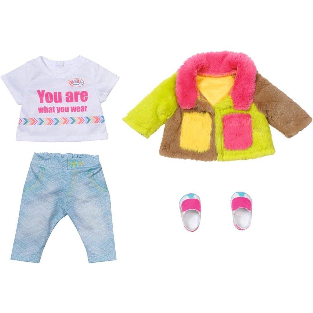 Deluxe Colourful Coat Outfit for 43cm Dolls