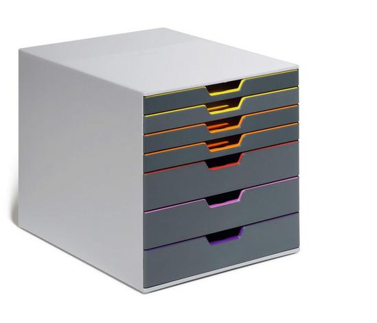 Durable VARICOLOR Desktop Organiser 7 Drawer Colour Coded Modular Storage | A4+ 2
