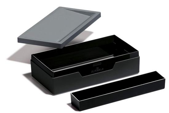 Durable VARICOLOR Stationery Organiser Case Pen Pencil Desk Storage Box | Grey 2