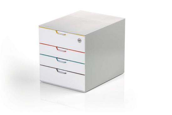 Durable VARICOLOR MIX SAFE Lockable Desktop Organiser 4 Drawer Storage | A4+ 2